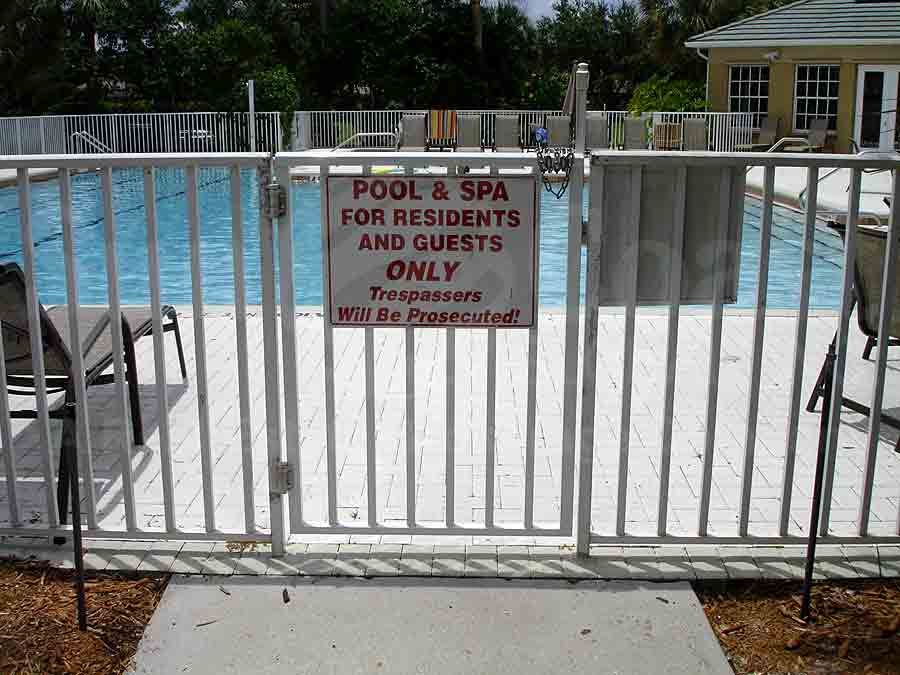 AUTUMN WOODS Community Pool Gate